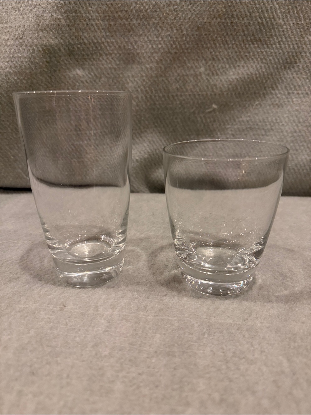 Williams Sonoma Clear Glass Tumblers Two Sizes To Choose